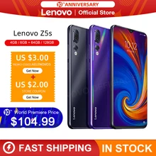 Versão global lenovo z5s snapdragon 710 Octa-Core 6 GB 128 GB smartphone face ID 6.3 AI tripla câmera traseira android P celular(China)