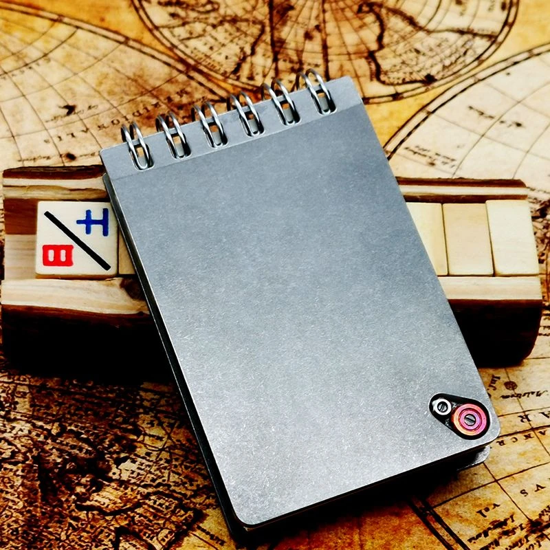 EDC Titanium Alloy Notepad Portable Recyclable Tools Outdoor DIY Survival Tools