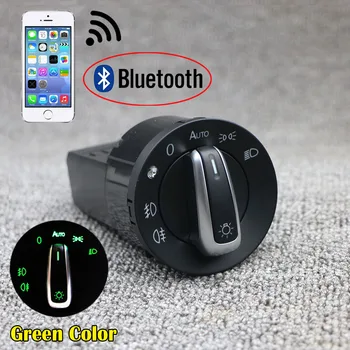 

Green Bluetooth AUTO Headlight HeadLamp Switch Light Sensor Module Upgrade For VW Caddy Golf MK4 Jetta 4 Passat B5 Polo Bettle