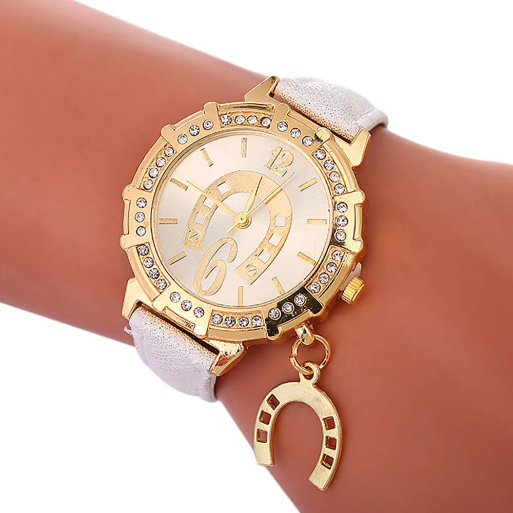 Horseshoe accessories women's watch flash strap watch luxury brand quartz watch bracelet watch gifts for women
