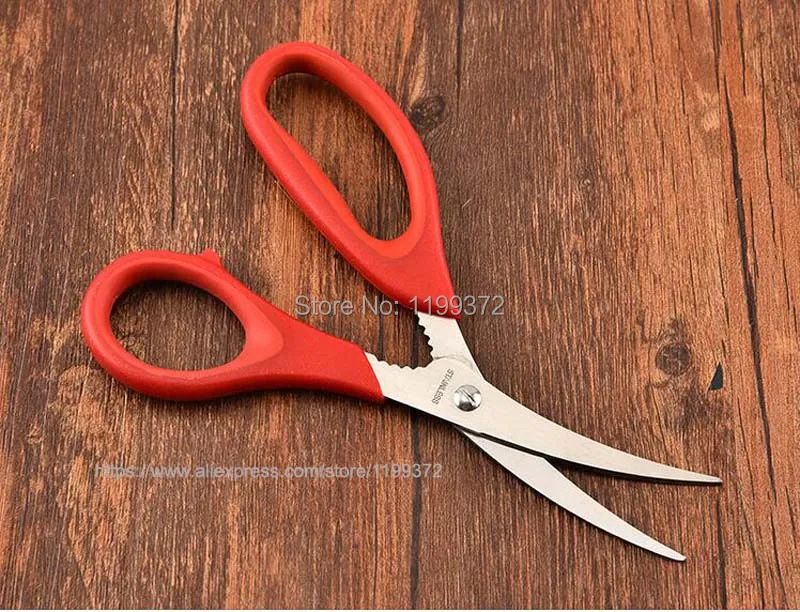 50pcs Popular Lobster Shrimp Crab Seafood Scissors Shears Snip Shells Fish Scissor Kitchen Tool