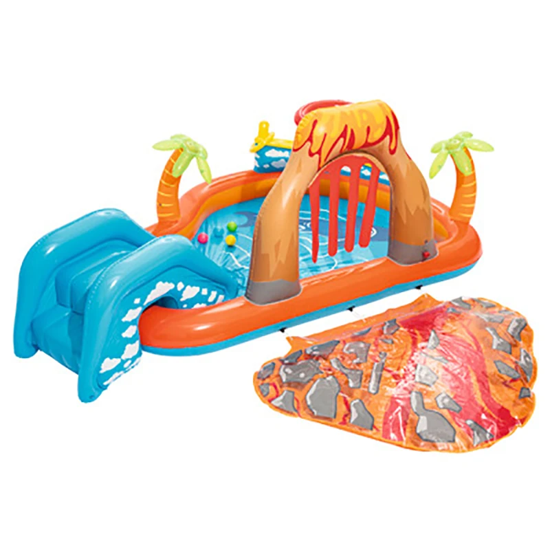 Kids Inflatable Swimming Pool Cartoon Baby Swimming Pool Large Paddling for Children Outdoor Above Ground