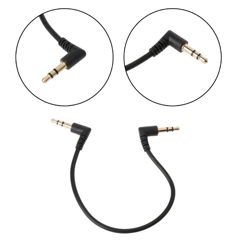 Cavo Audio Jack 3.5 Mm Maschio-maschio Con Connettori A 90° – Per Auto