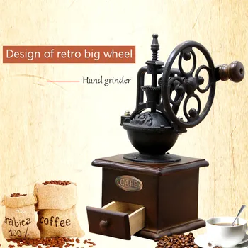 

Coffee Bean Grinder Grinder Manual Coffee Machine Manual Hand-cranked Hand Grinder Small Household Grinder