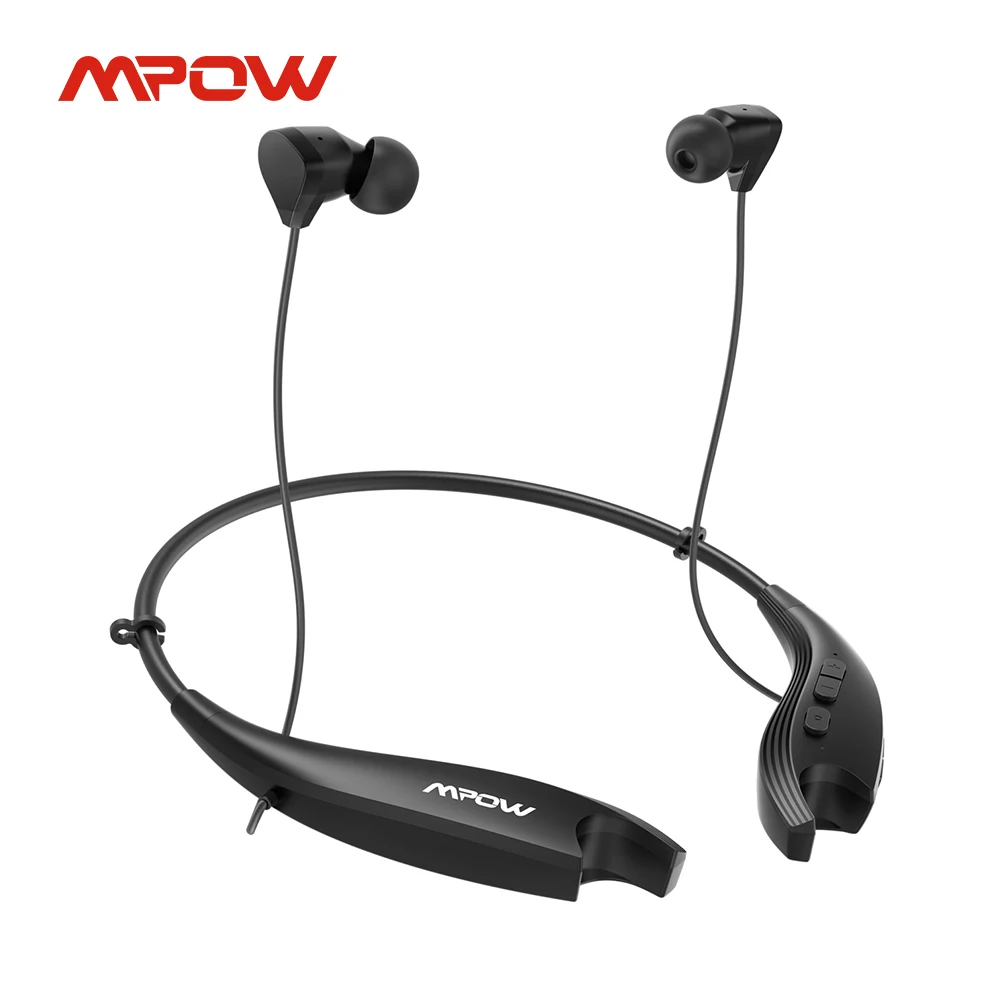 Mpow Jaws Gen6 Neckband Wireless Headphones Magnetic Bluetooth Earphones with 24h Playback Noise Canceling Mic Vibration Remind