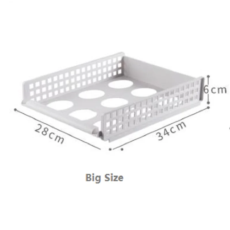 6 шт/набор DIY пластиковый ящик держатель для хранения шкаф коробка для хранения в шкафу утолщение нижнее белье бюстгальтер носки рубашка файл Органайзер стойка - Цвет: Big