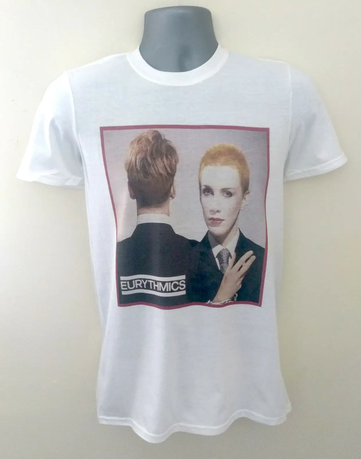 

Eurythmics t-shirt Annie Lennox gary numan omd new order heaven 17 soft cellMale Hip Hop funny Tee Shirts cheap wholesale