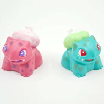 

Cool Kit handcraft Bulbasaur resin artisan keycaps for mx stem mechanical keyboards フシギダネ Pink Green