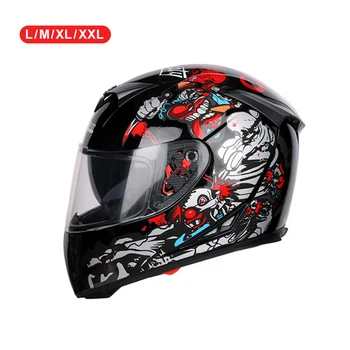 

Black Clown GXT Motorcycle Helmet GXT Motorcycle Helmet Full-Face Braids Durable New GXT Motorcycle Helmet for Twist Braid