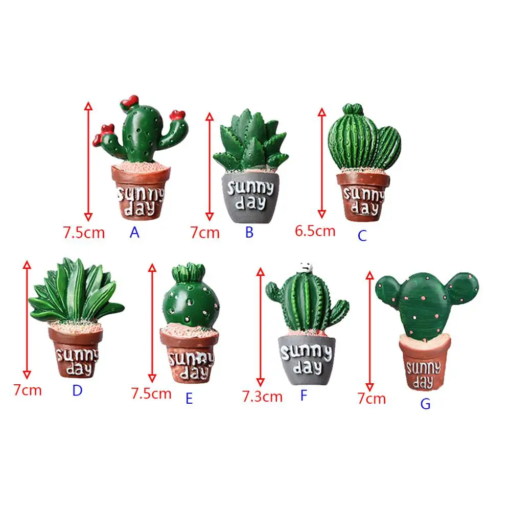 Кактус на холодильник магнитная наклейка на холодильник искусственное суккулентное растение сувенирные магниты для кухонное украшение для дома магнитная наклейка