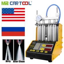 MR CARTOOL CT150 автомобильный инжектор топлива чистые машины тестеры 2 в 1 Common Rail инжекторы тестер с 4 шт. Автомобилей Инжектор Разъем