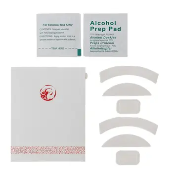 

2 Sets/pack Tiger Gaming Mouse Feet Mouse Skate For Razer Deathadder Elite Gaming Mouse White Teflon Mouse Glides Curve Edge