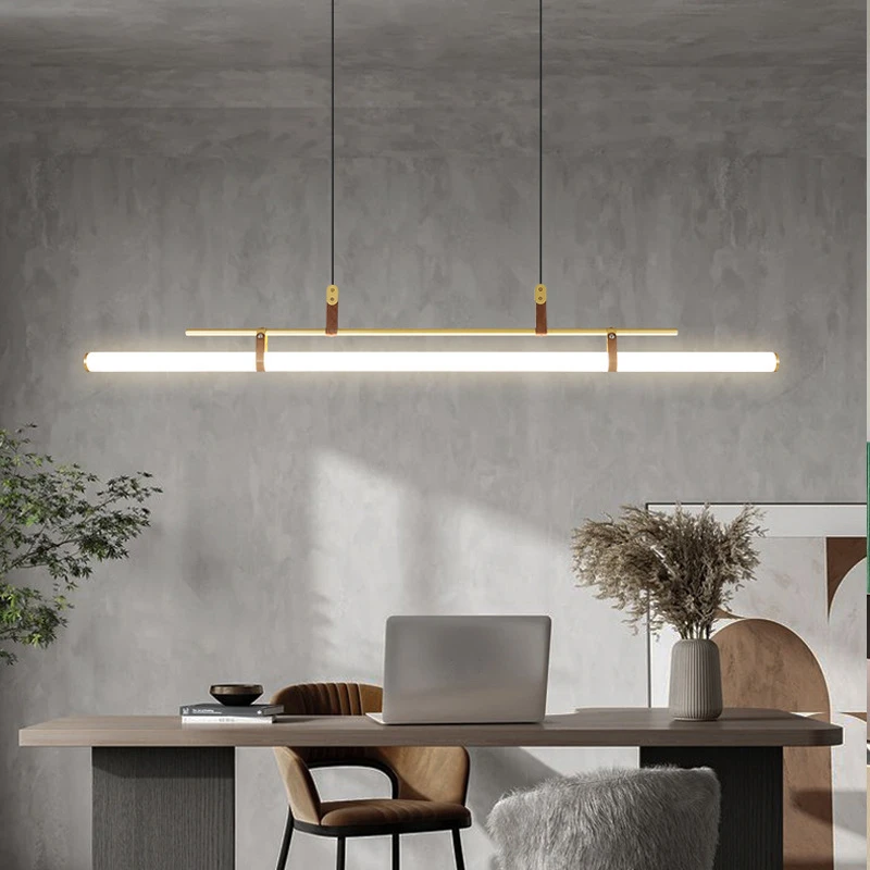 Mark pomp Knop Moderne Nordic Minimalistische Home Decoratieve Verlichting Lamp Studie  Slaapkamer Eetkamer Led Lange Licht Stok Kroonluchter|Hanglampen| -  AliExpress