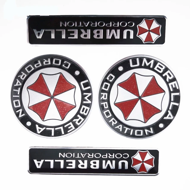 1 Piece Resident Evil Umbrella Corporation Logo Self-adhesive 3D