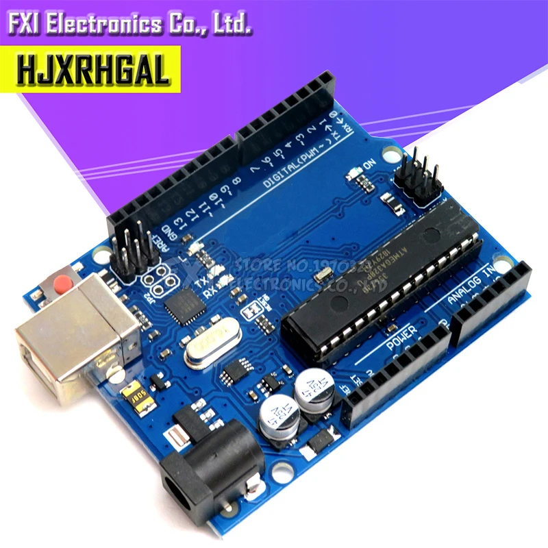 1 Комплект UNO R3 ATMEGA16U2+ MEGA328P чип для Arduino UNO R3 макетная плата+ USB кабель - Цвет: UNO R3