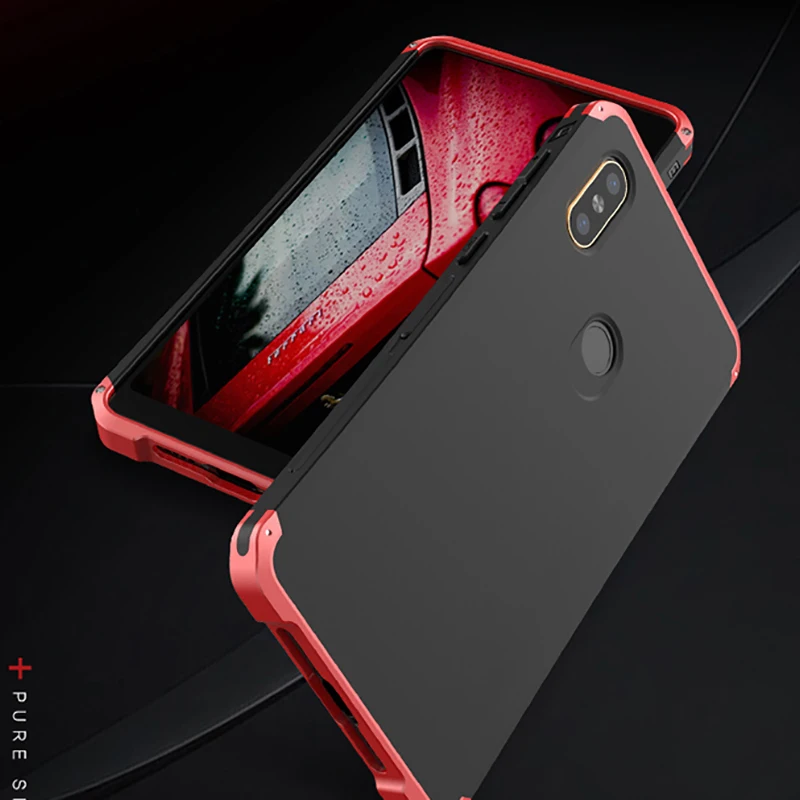 Текстурированная антиосенняя Металлическая Рамка PC задняя пластина для Xiaomi mi X2 mi X 2S mi x2s алюминиевый сплав бампер чехол mi X 2 2S чехол с подарком