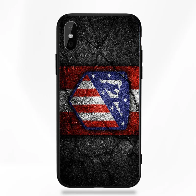 Чехол для телефона Saul для iphone, чехол Atletico Madrid FC DIY, черный мягкий чехол из ТПУ для iphone 11Pro X XR XS MAX 7 8 7plus 6 6S 5S SE 5 - Цвет: A2061