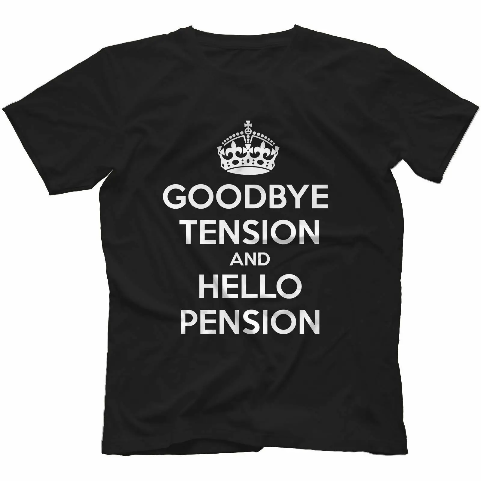 Футболка с надписью Goodbye Tension из 100% хлопка забавный подарок|Футболки| |