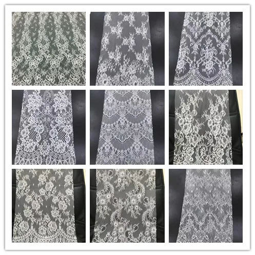 

Кружевное мягкое кружевное платье для невесты с ресницами Шантильи, ткань, кружевная доска для ресниц с зубцами, кружевное цветочное кружево 1,5 м, 3 м за штуку
