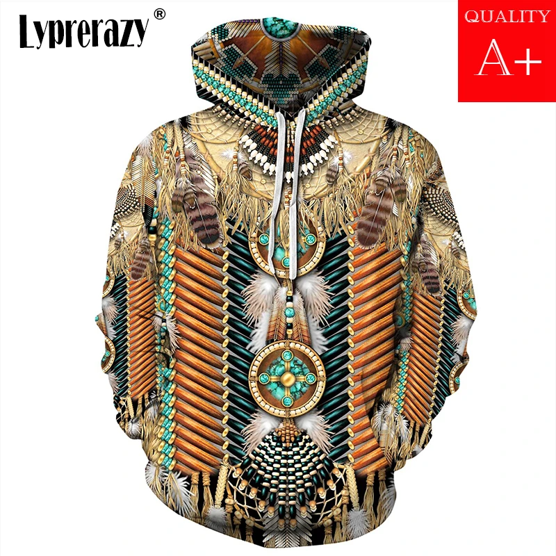 native print hoodie