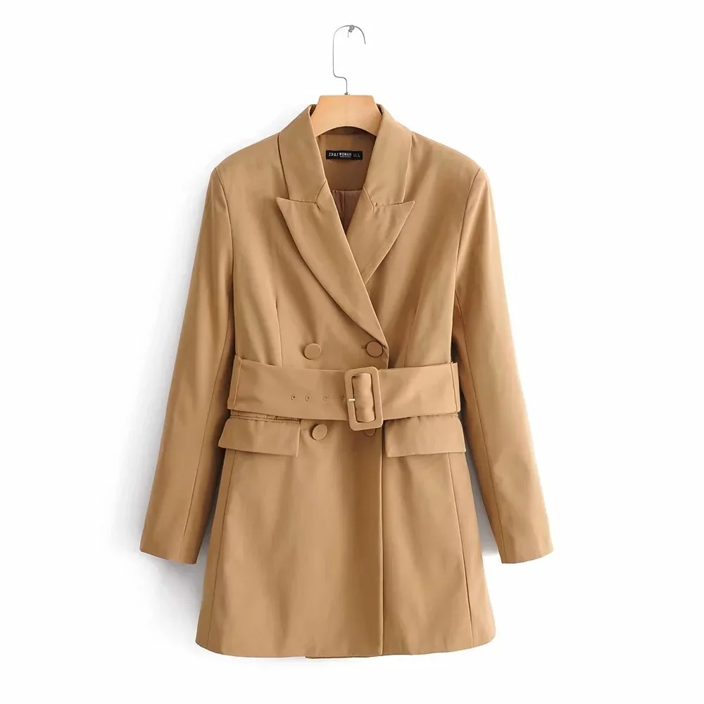

Western Style 2019 Spring New Style WOMEN'S Dress Versatile Slimming with Belt Suit Jacket 02298703704 4