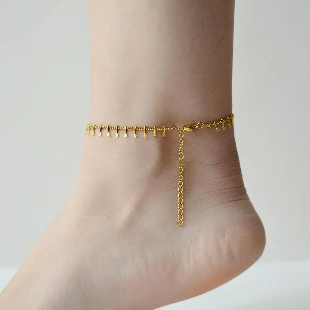 Stainless Steel Gold Color Anklet Fashion Personality High Quality Fashion Jewelry Stainless Steel Gold Color Anklet Fashion Personality High Quality Fashion Jewelry