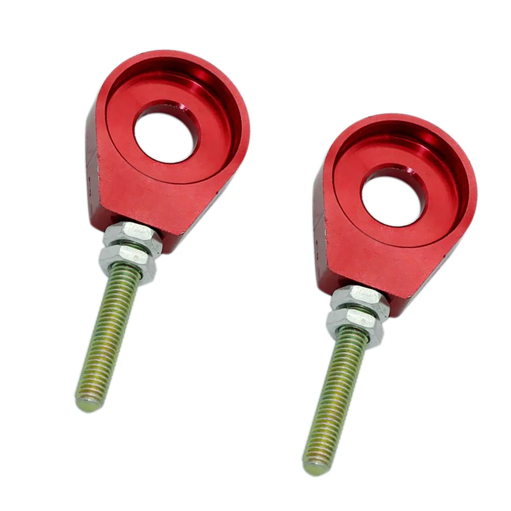 Red 12mm Chain Adjuster Block Tensioner for Pit Quad Dirt Bike ATV CRF50