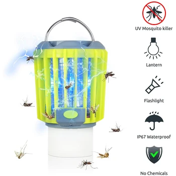 

3in1 Mosquito Killer Lamp Led Anti Bug Zapper Moskito Trap Muggen Insect Killer Electric USB Rechargeable Waterproof Night Light