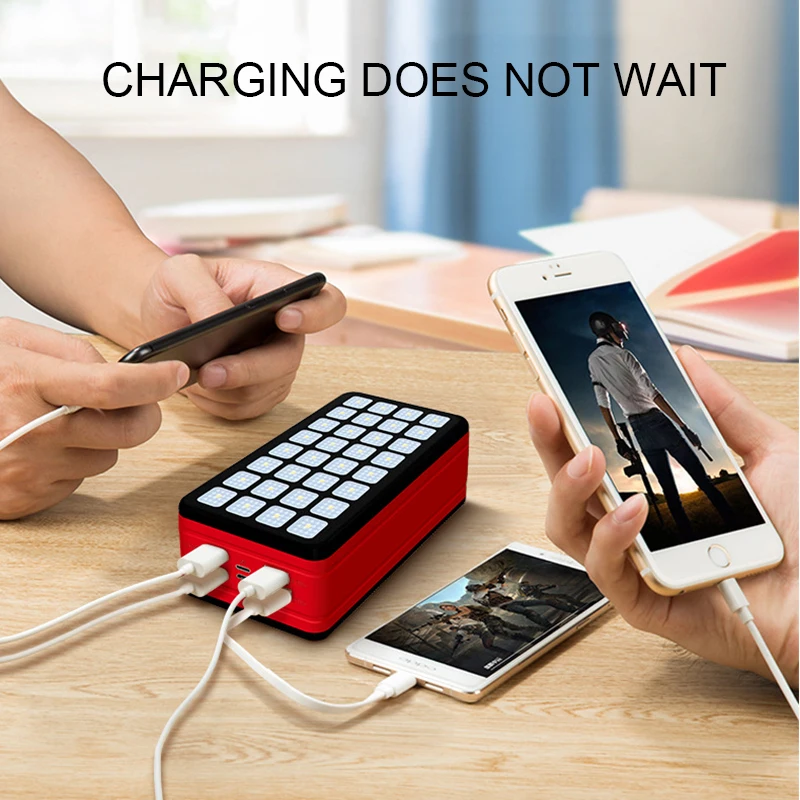 99000mAh Large Capacity Solar Power Bank 4 USB Fast Charging Phone Chaeger Outdoor Travel External Battery for Xiaomi Samsung power bank