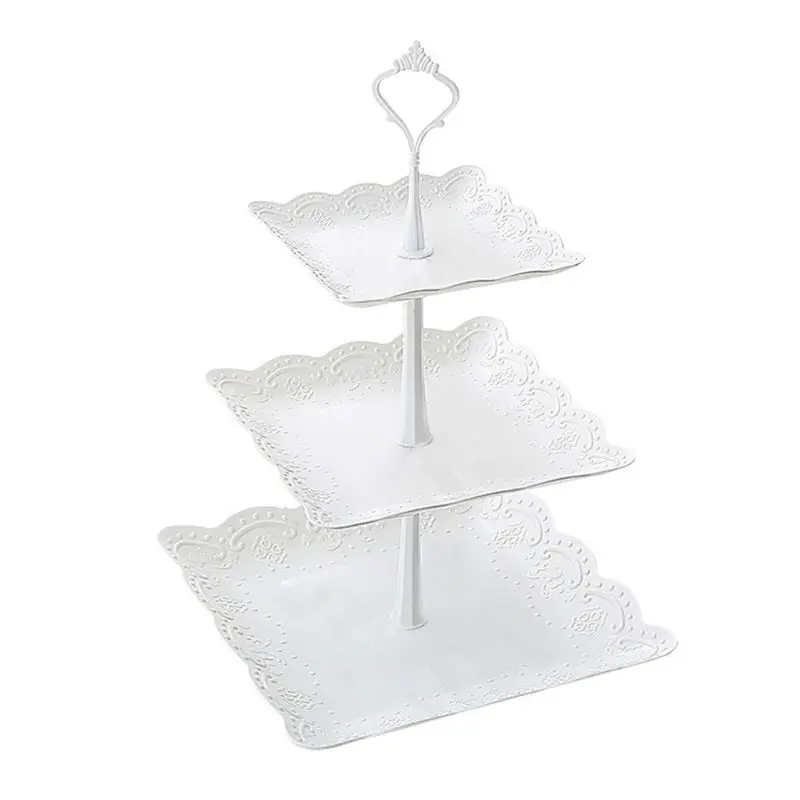 Европейская трехслойная стойка для хранения овощей с фруктовыми тарелками