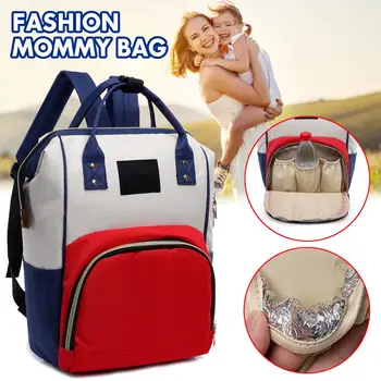 

Fashion Large Capacity Mummy Maternity Nappy Bag Outdoor Mom's Backpack Nursing Bag Mummy Travel Backpack Zippers Baby Care Bag