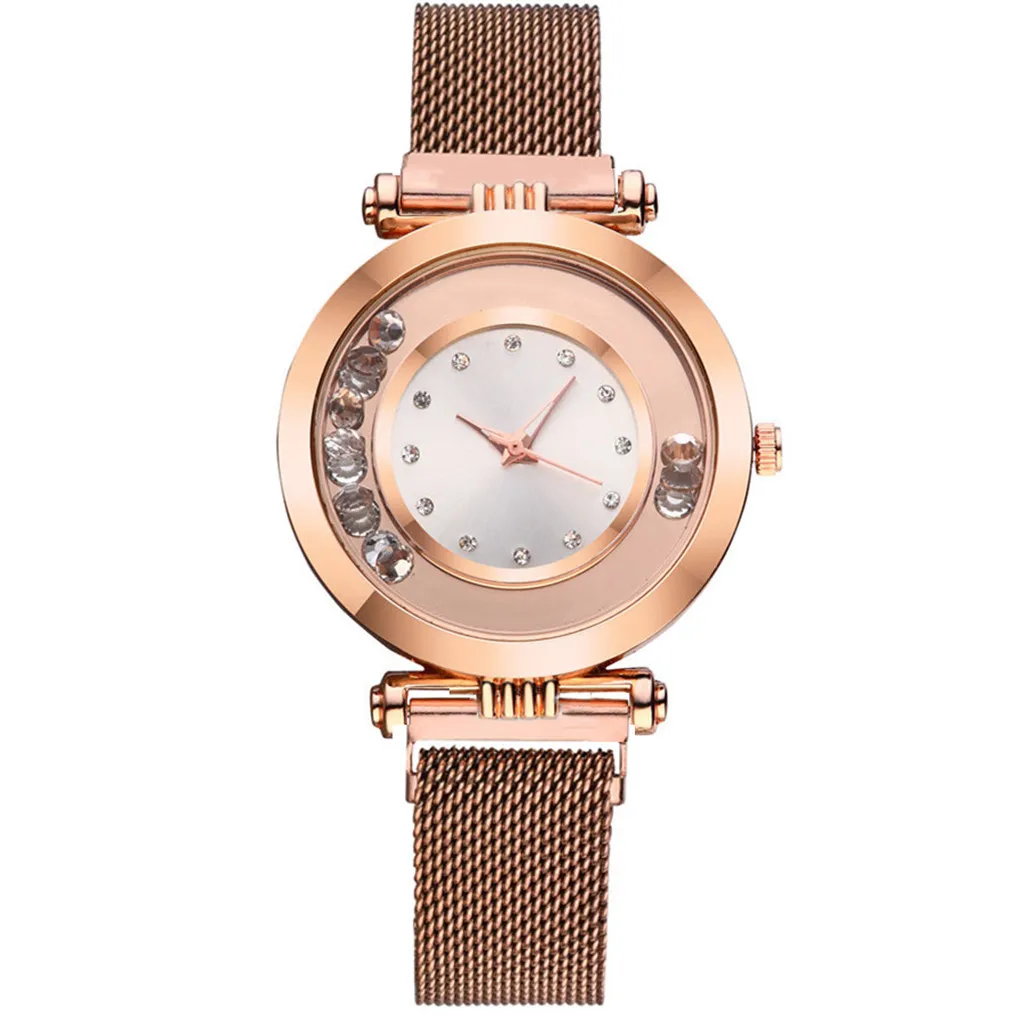

Luxury Women Watches Ball Dot Dial Ladies Rhinestone Quartz Wristwatch Mesh Belt Strap Clock Casual Dress Gift Reloj Mujer@50