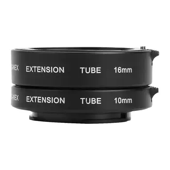Zestaw do przedłużania kamery Metal Auto-focus makro 10mm 16mm profesjonalne obiektywy akcesoria do aparatu Sony NEX e-mount tanie i dobre opinie alloet CN (pochodzenie) NONE Sony Minolta Extension Tube