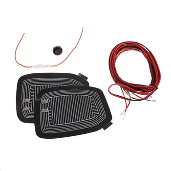 

2020 New 1Set Universal Quick Warm 12V Car Side Mirror Glass Heater Heated Defogger Pad Mat