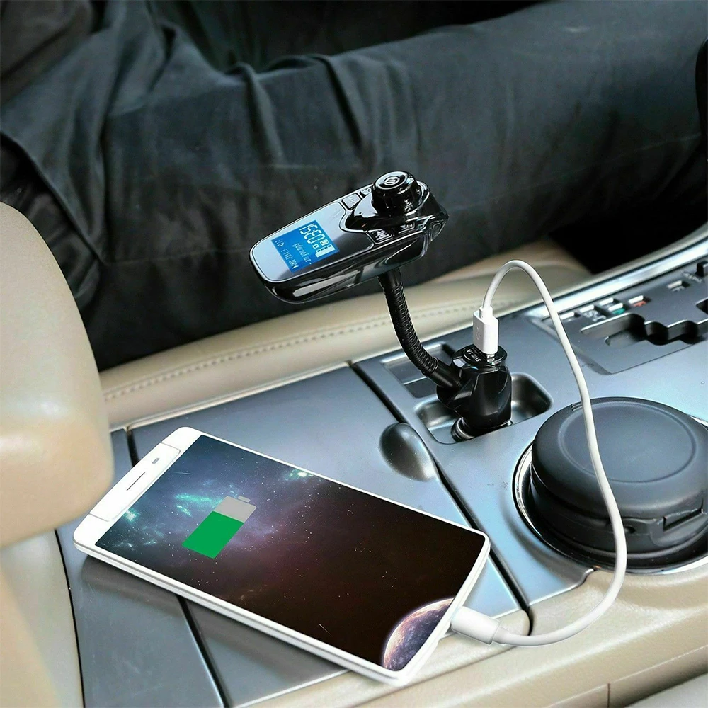 Беспроводной Bluetooth fm-передатчик, автомобильный Bluetooth сигарный штекер, fm-передатчик, Радио адаптер, автомобильный комплект, MP3-плеер, USB Автомобильное зарядное устройство
