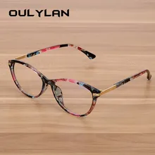 Oulylan женские оправа для очков в стиле кошачьи глаза мужские прозрачные линзы близорукость очки Ретро прозрачные оправы для очков компьютерные очки для женщин