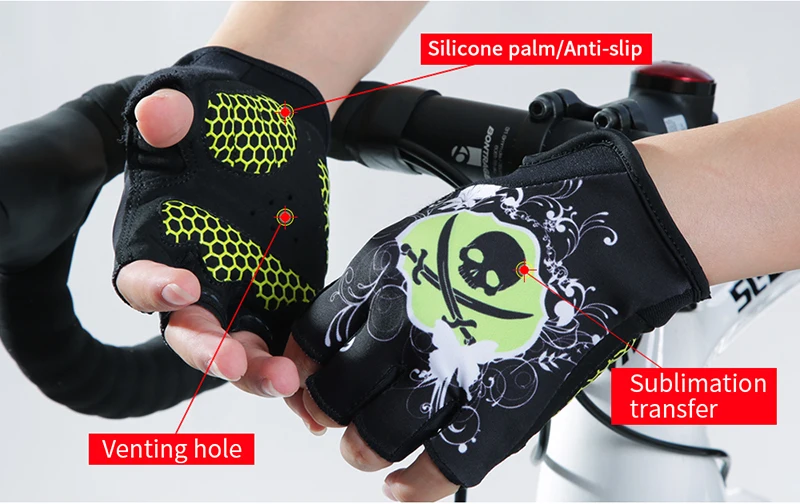 Падение CHIJI перчатки для велоспорта половина пальца женщин полиэстер Guantes Mtb час цвета доступны защитить руки