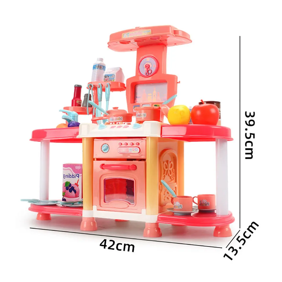 Кухонные Игрушки Cozinha Infantil со звуком наборы для приготовления пищи овощи фрукты