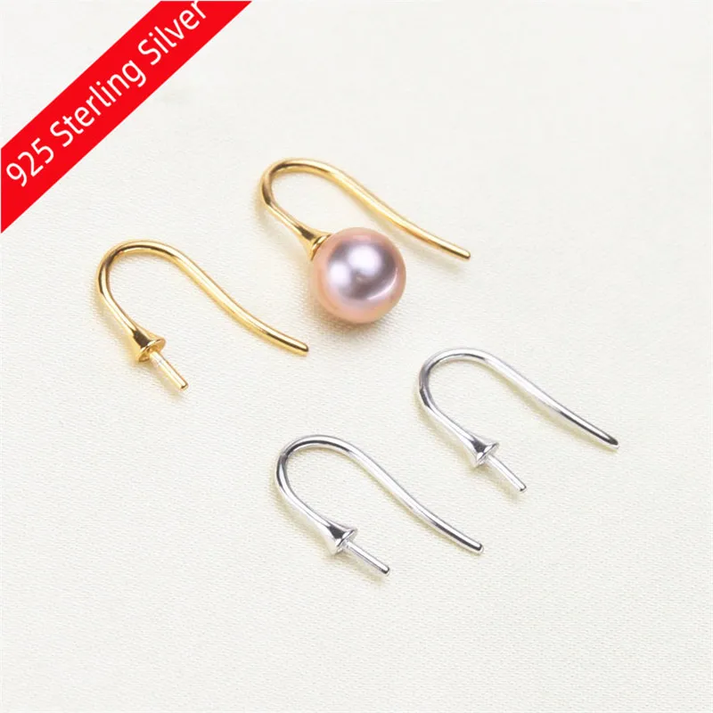 

New 925 Pure Silver Hook Earwire Jewelry DIY Earring Findings components Earrings Clasps Hooks Fittings DIY Jewelry Accessories