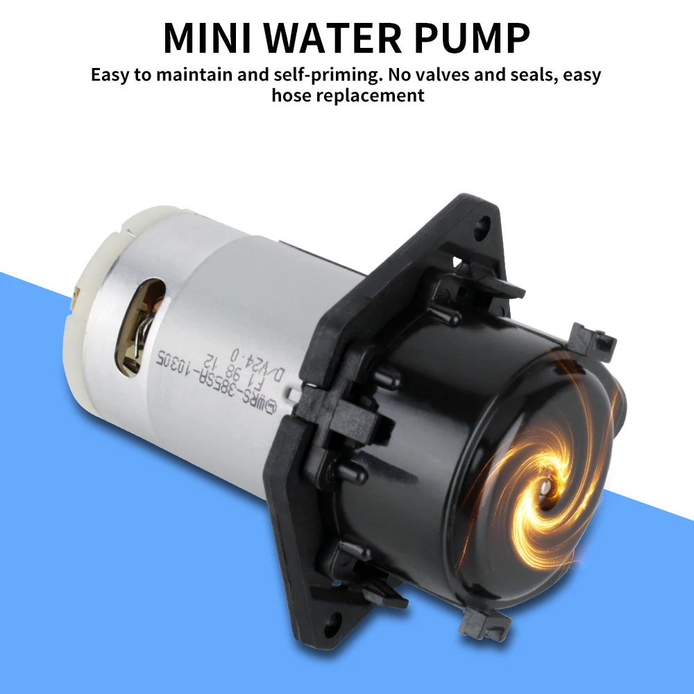 BORUIT Перистальтический Pump12V DC водяной насос, BPT трубка силиконовая трубка автоматический мини водяной насос