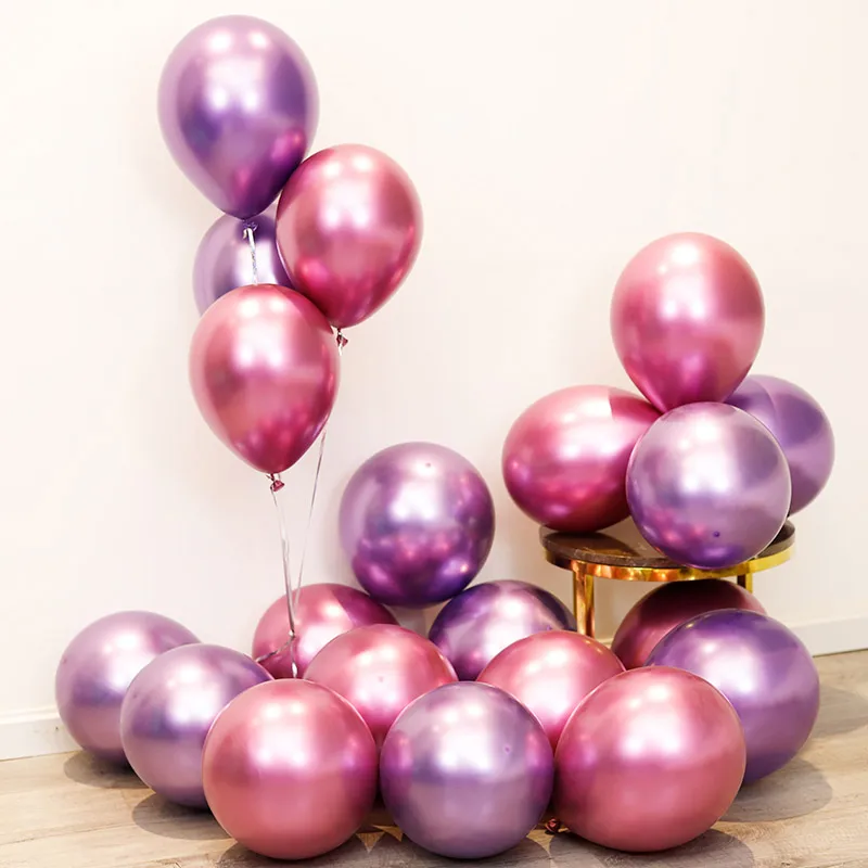 purple pink 30/50/100 шт металлический цвета: золотистый, серебристый синий розового и фиолетового цветов клипсы для воздушных шаров для свадьбы с днем рождения латексный металлическая хромированная воздушные шары гелиевые шары - Цвет: purple pink
