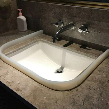 

Flexible Bathroom Water Stopper Flood Barrier Rubber Dam Silicon Water Blocker Dry and Wet Separation Home Improve 100CM