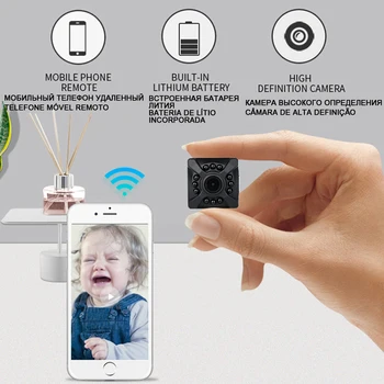

X5 Full HD 1080p Small Secret Micro Online Video Mini Camera Wifi IP Cam Microcamera Minicamera Wi-Fi Night Vision for CCTV DVR