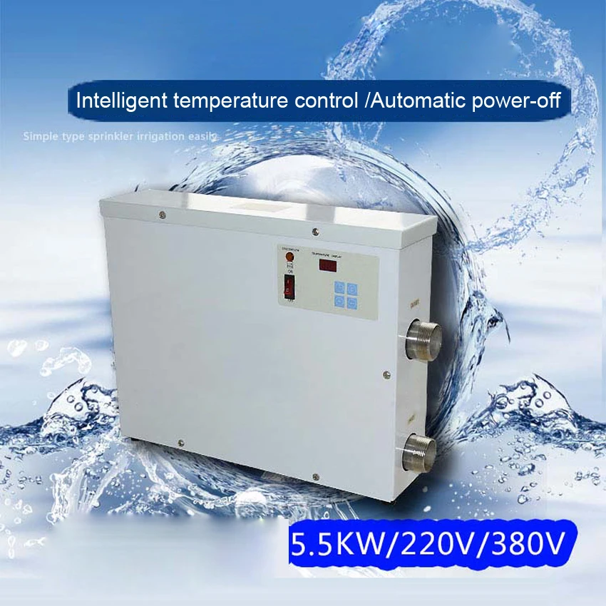 СПА Нагреватель 5.5KW Электрический бассейн и спа ванна подогреватель воды в ванной термостат плавательный бассейн аксессуары 220 В/380 В
