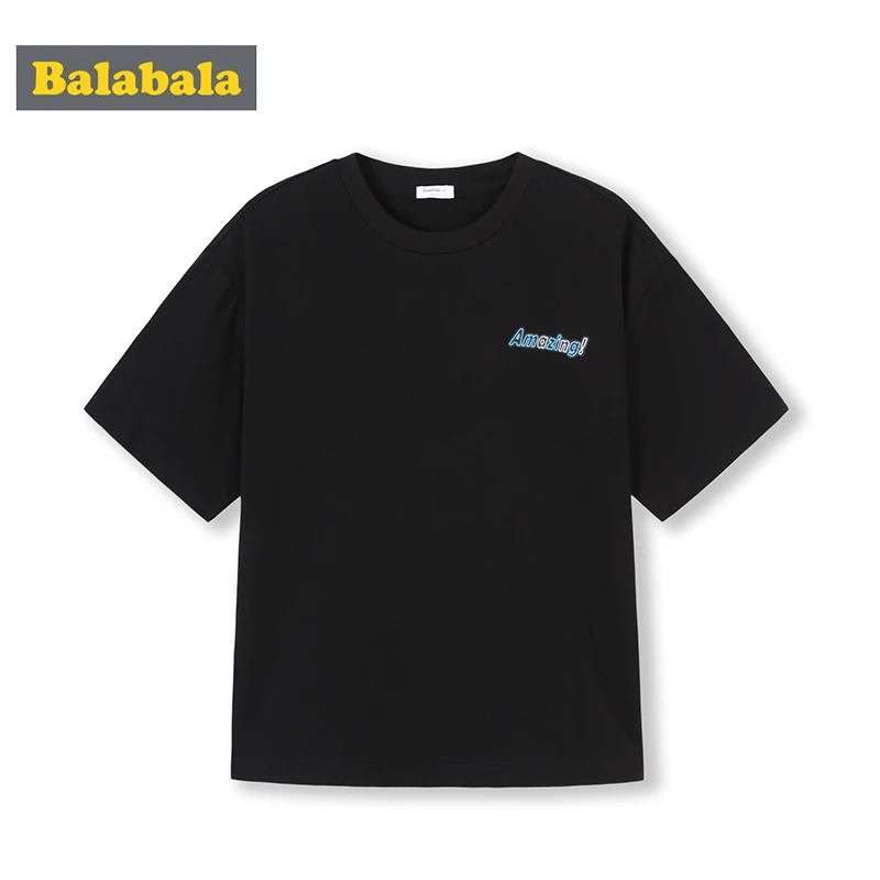 Футболка Balabala с короткими рукавами для мальчиков свободная футболка из хлопка