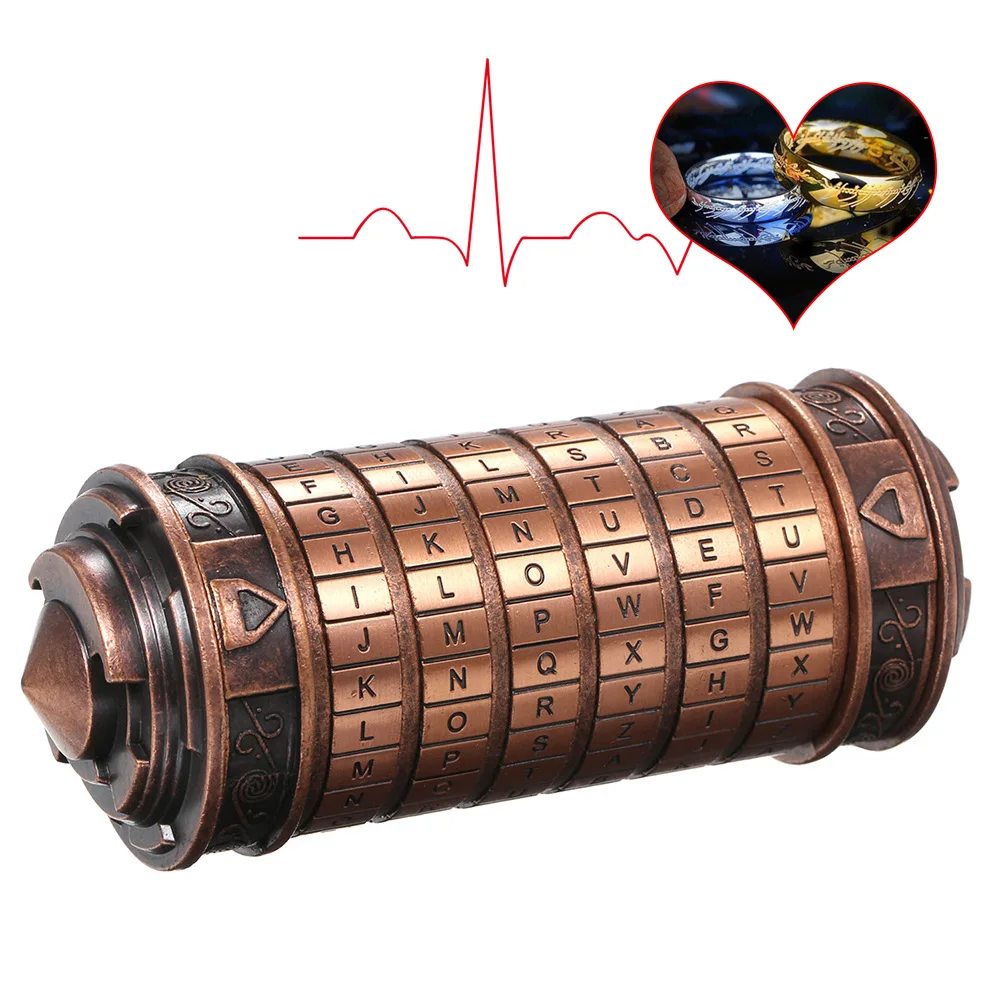 Da Vinci Code Lock Cryptex Locks Educational Toys Escape Chamber Props Marry Lover Wedding Gift Valentine's Day Gifts | Обустройство
