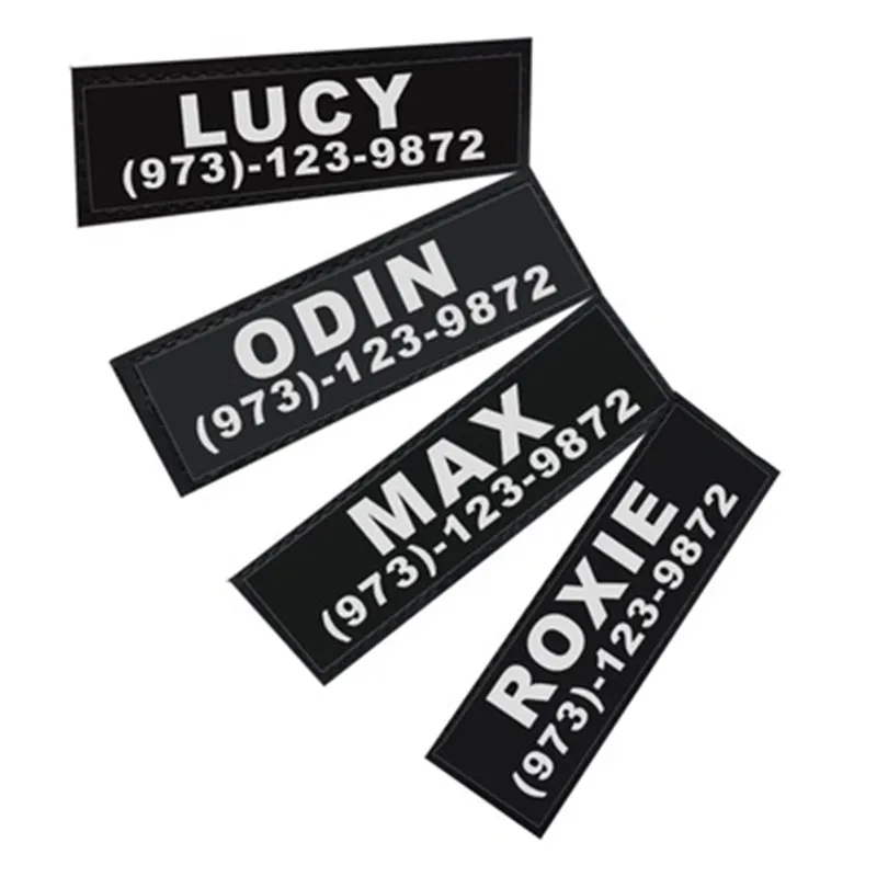 Custom velcro label font b Pet b font Chest Strap Velcro Custom Name tag chest strap
