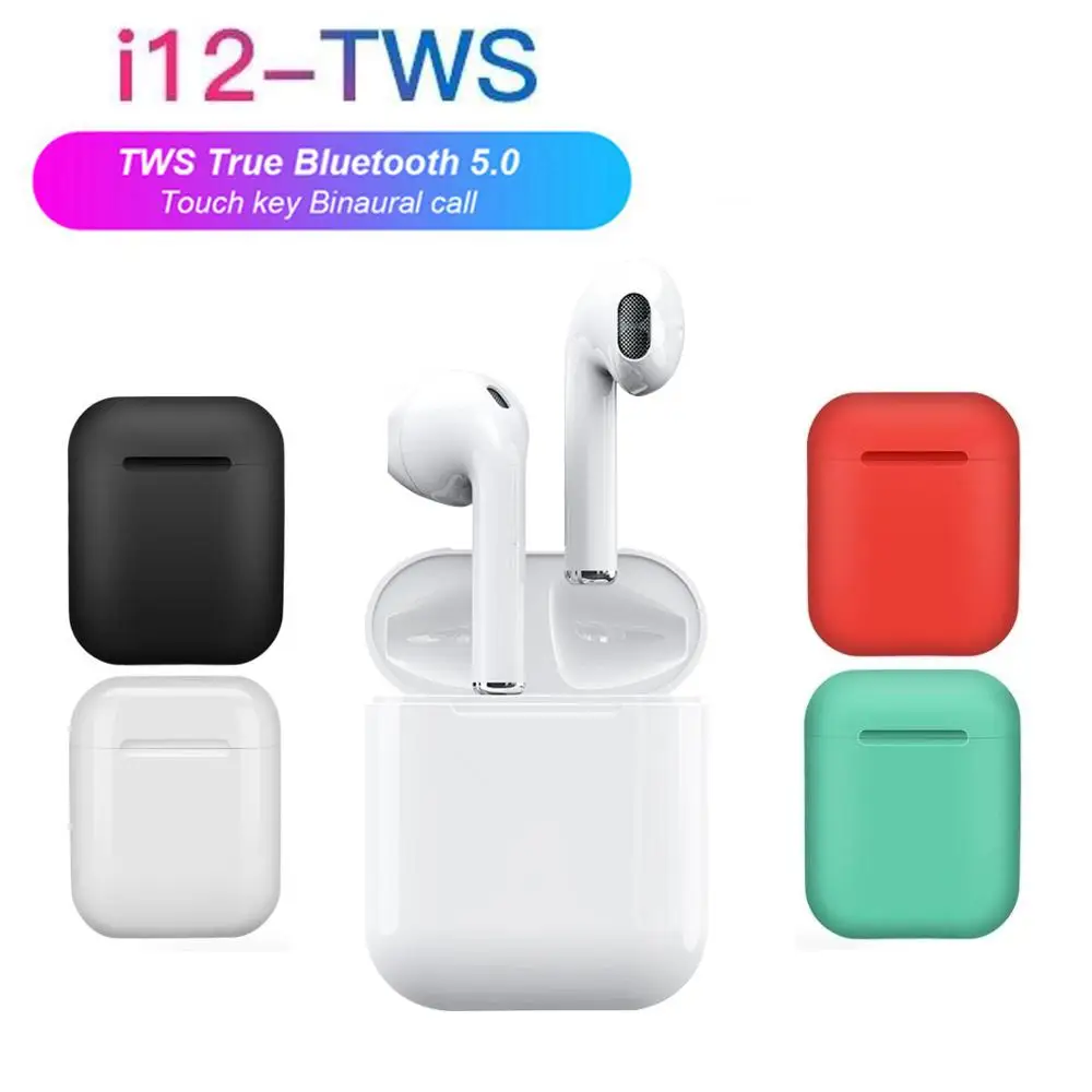 

Original i12 TWS 2019 Wireless earphones MIni Earbuds Bluetooth 5.0 With microphone headset For iPhone Samsung xiaomi Headphones