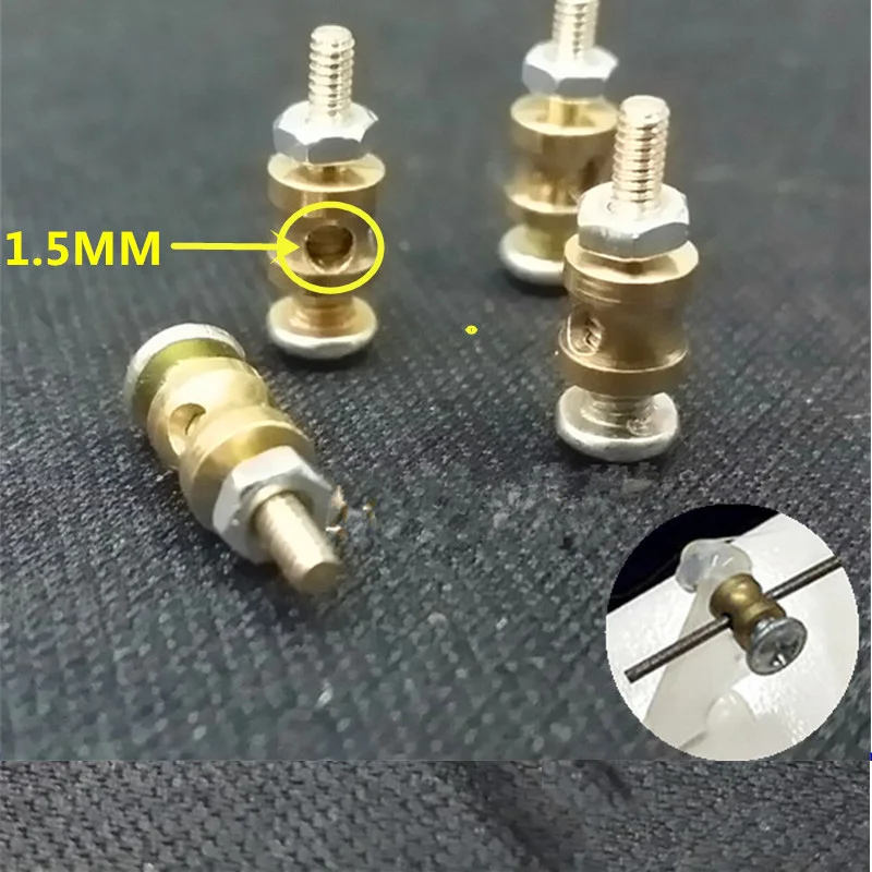 20 X Adjustable 1.5MM Pushrod Linkage Stopper Servo Connectors For RC Airplane 
