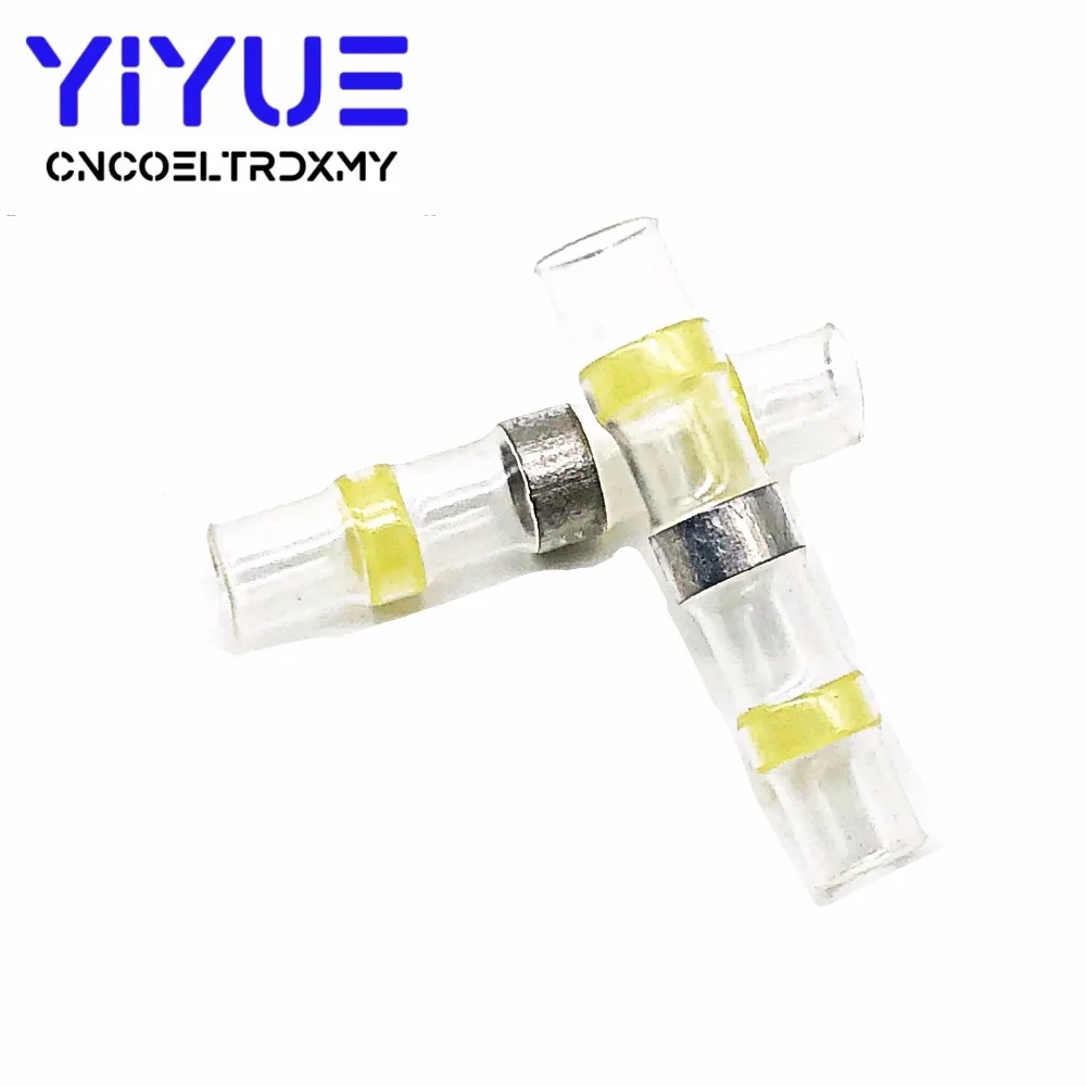 10pcs SST-S41 Heat Shrink Butt Wire Connectors Waterproof Tinned Copper Solder Seal Terminals 12-10 AWG (3)